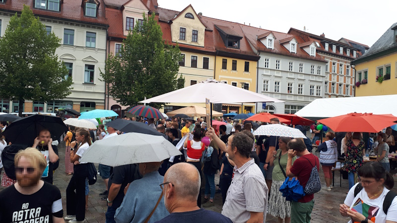 Bürgerfest in Apolda gegen AfD Wahlkampf